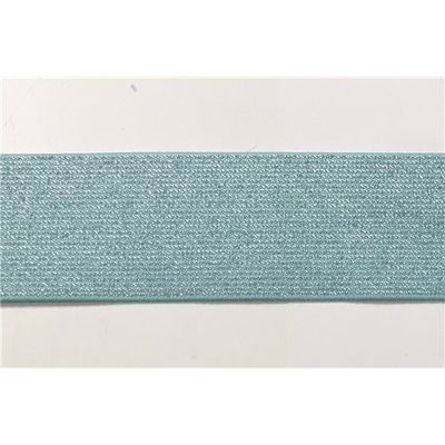Resårband 5 cm Glitter - Turkos
