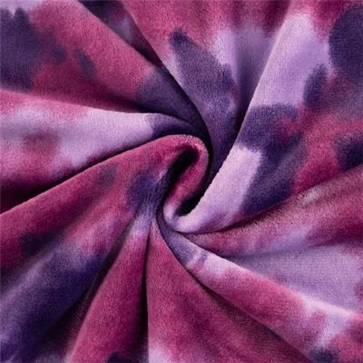 Cuddle Fleece Print Tie Dye Fuchsia