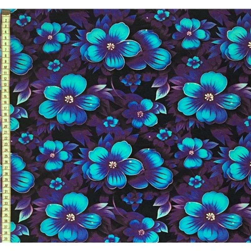 Skinande Blå Blomster 2