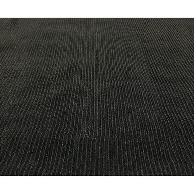 Plisserad Polyester med Glitter - Svart