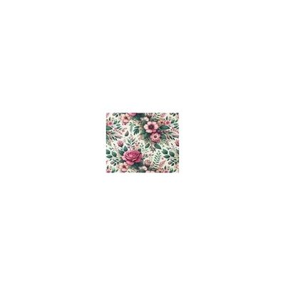 Romantiska Blommor Grön Rosa