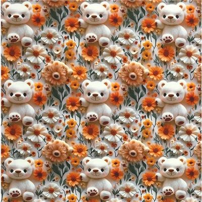 3D Bears And Flowers