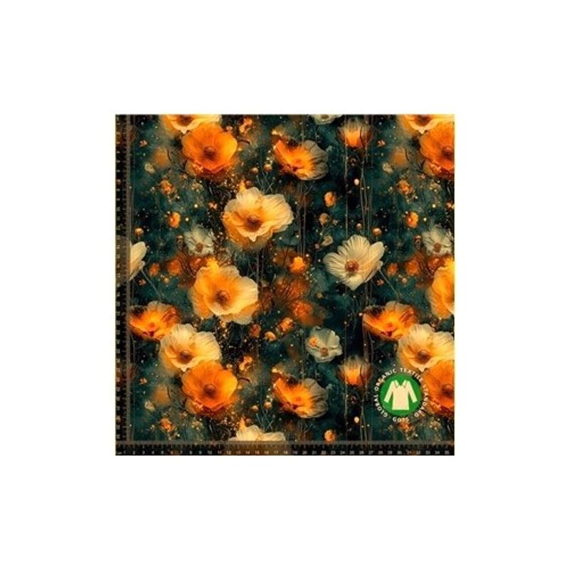 Höstfält ljus blomster