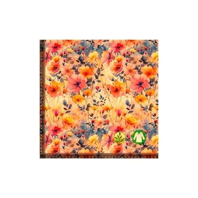 Digitaltryckt Bambu - Eleganta Blommor