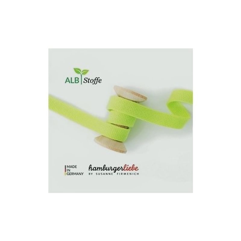Rundstickade band till Hoddies - Lime
