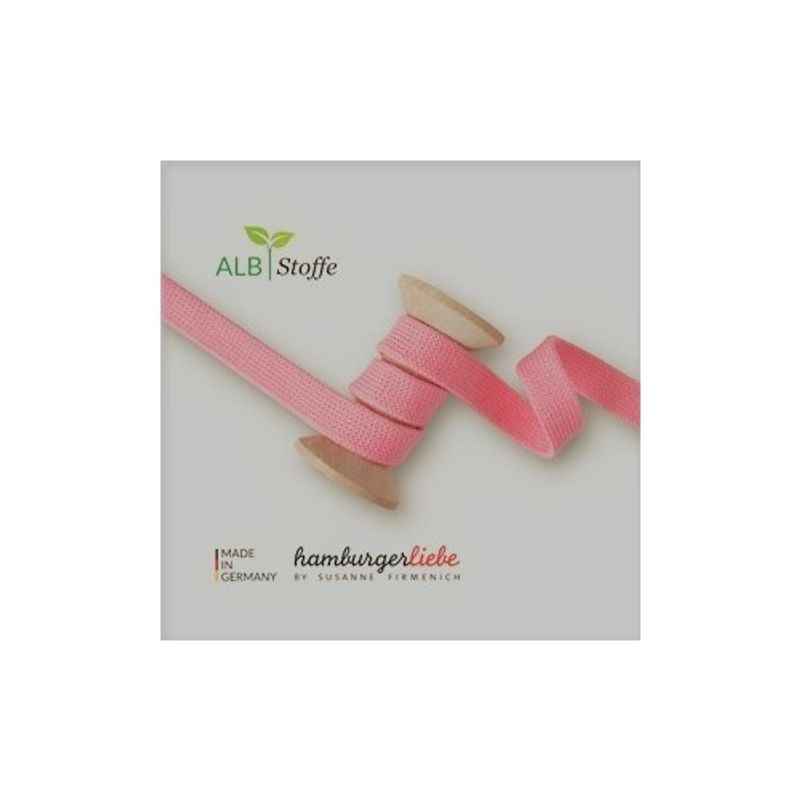Rundstickade band till Hoddies - Rosa