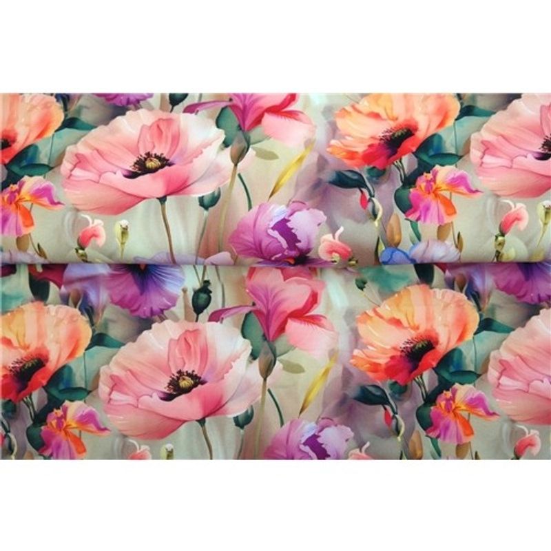 Aquarel poppy flowers