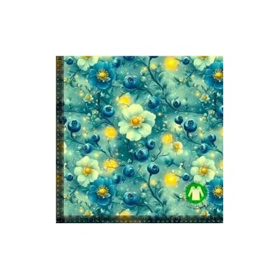 Blåbär med blomma