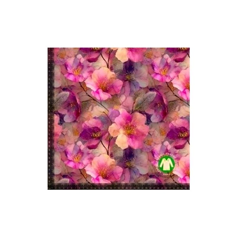 Rosa och guldiga blommor