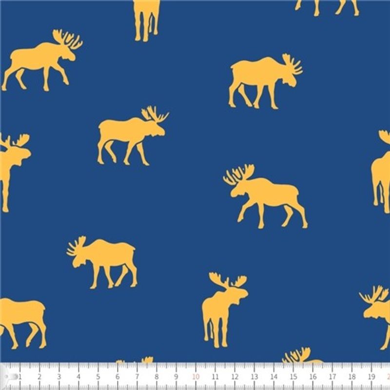 Moose mood blå