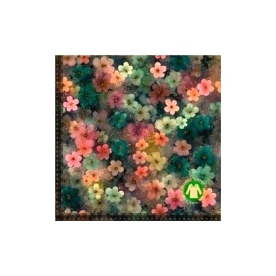 Pastell blommor med glitter