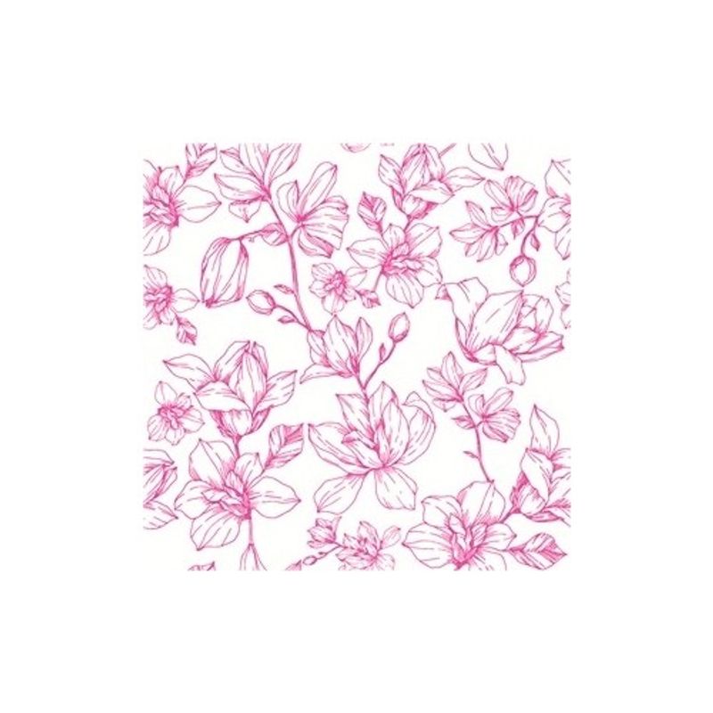 Fleur Magnolia Rosa Vit