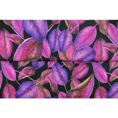 Veil of Leaves Viscose-jersey Lila-Rosa