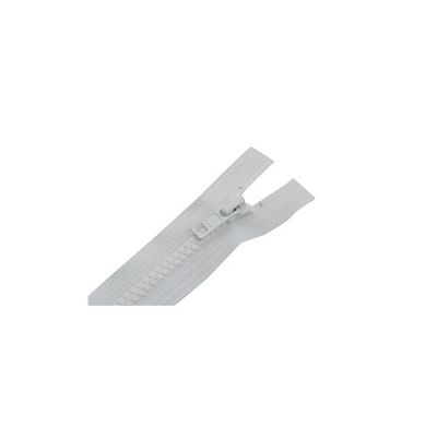 Blixtlås 90 cm 2-vägs delbar 6 mm Vit YKK