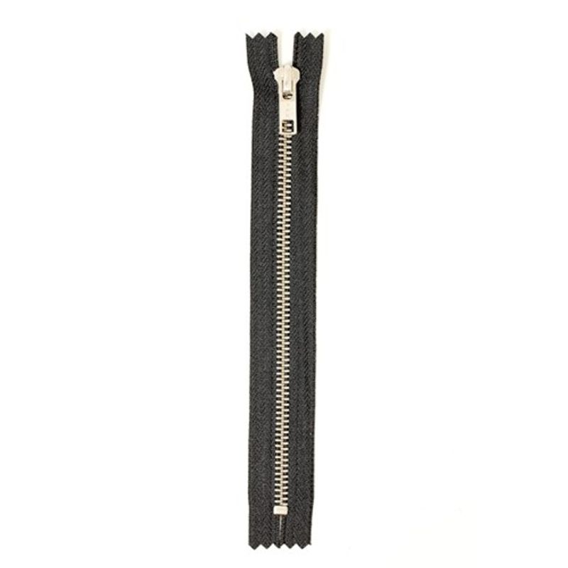 Blixtlås 55 cm Ej Delbar 6 mm Silver-Marin
