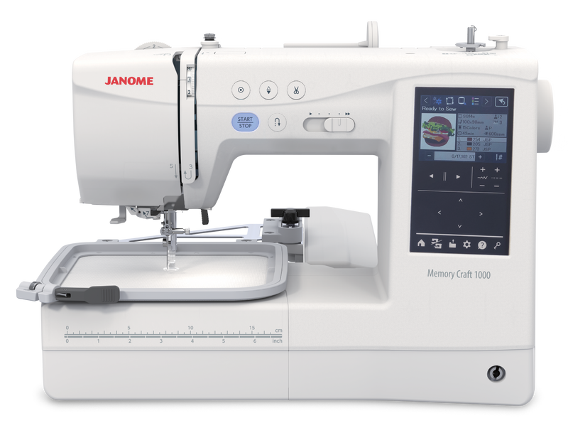 Janome Memory Craft 1000 Silky White 1000