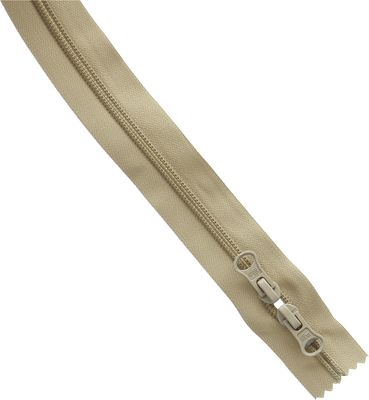 Dragkedja för väskor 2-vägs - Beige 60 cm