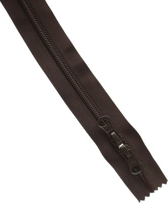 Dragkedja för väskor 2-vägs - Mörkbrun 60 cm