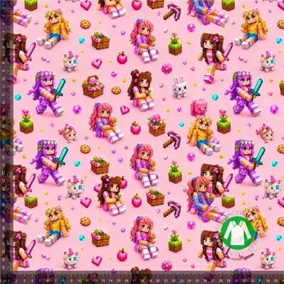 Gamer pixel girls - rosa