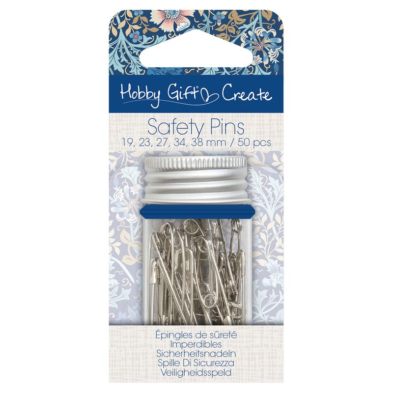 Hobby Gift Create Säkerhetsnålar 19/23/27/34/38 mm 50 st.