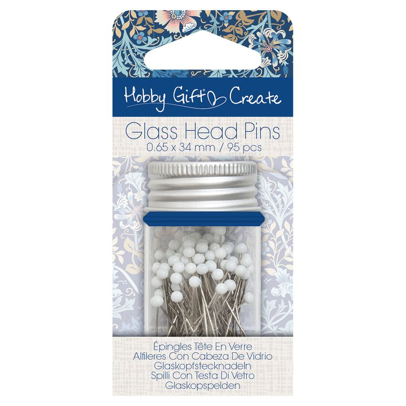Hobby Gift Create Glasknappnålar 95 st. 34 mm x 0,65