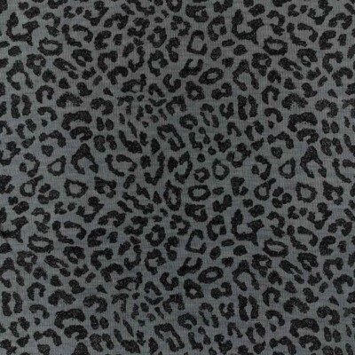 Leopardblå merinoull