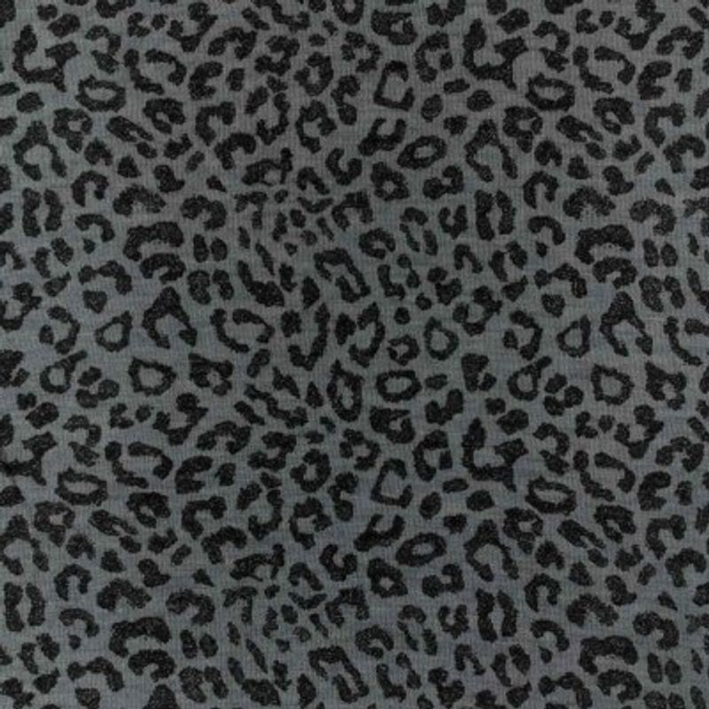 Leopardblå merinoull