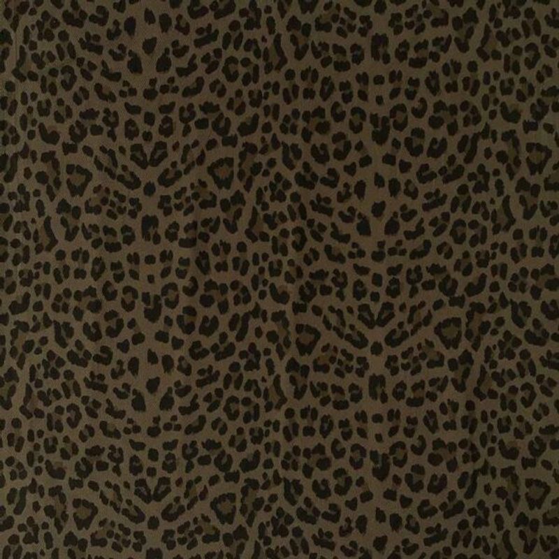 Leopard Denim - Mörkbrun