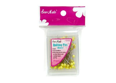 Gula quiliting pins EXTRA långa