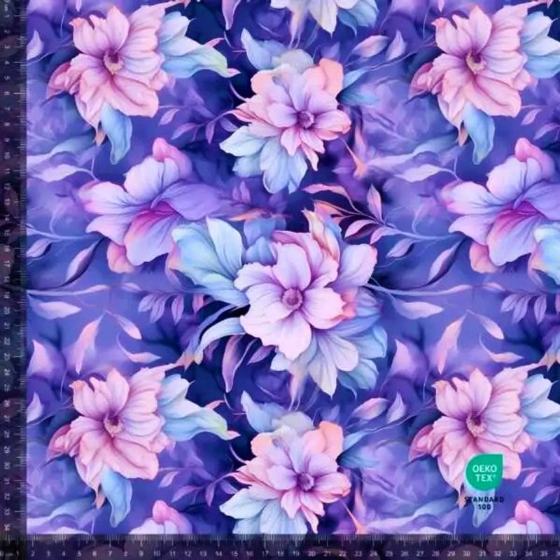 Pastell Blomster Lila