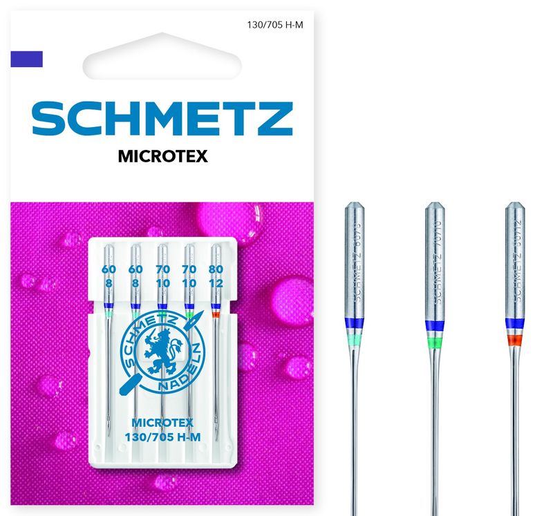 Microtexnålar 60-8-80-12 sorterat i 5-pack