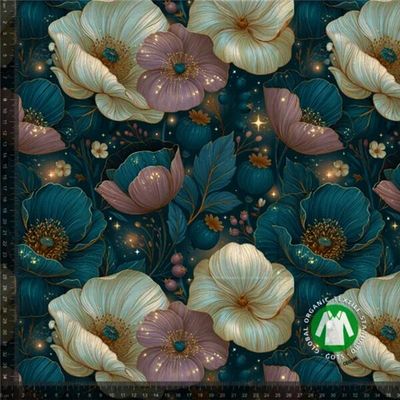 Pastellblomster med Glitter