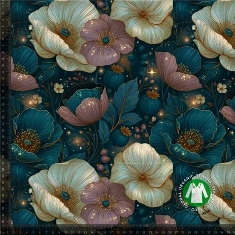 Pastellblomster med Glitter