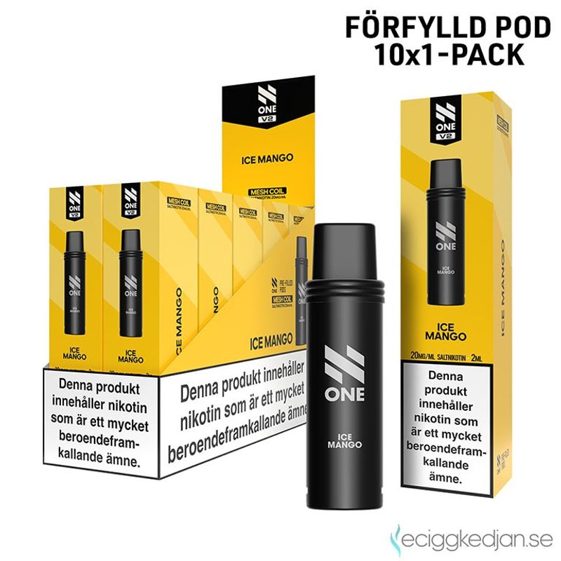 N One Pod V2 | Ice Mango | Förfylld Pod | 10pack