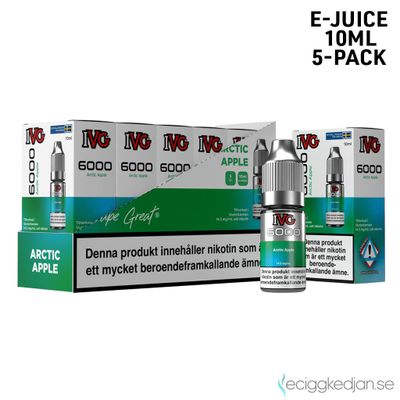 IVG 6000 | Arctic Apple | 10ml E-Juice | 14,5mg Saltnikotin | 5pack