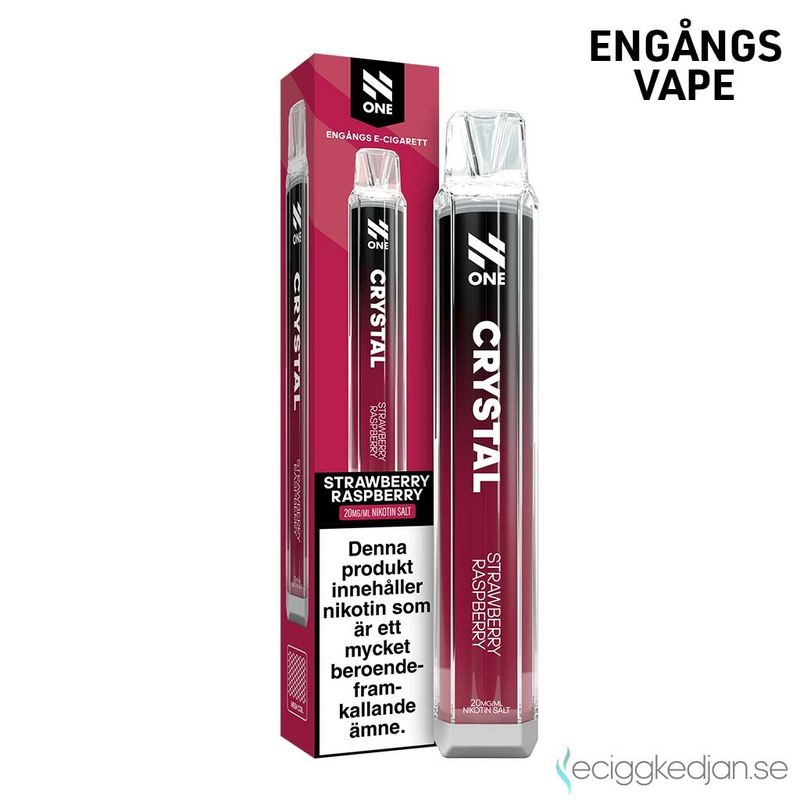 N One Crystal | Strawberry Raspberry | Engångsvape