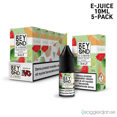 Beyond Salts | Sour Melon Surge | 10ml E-Juice | 14,5mg Saltnikotin | 5pack