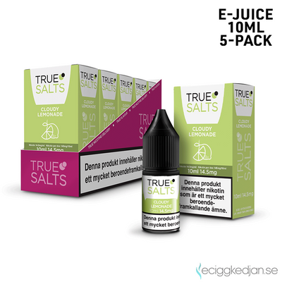 True Salts | Cloudy Lemonade | 10ml E-Juice | 14,5mg Saltnikotin | 5pack