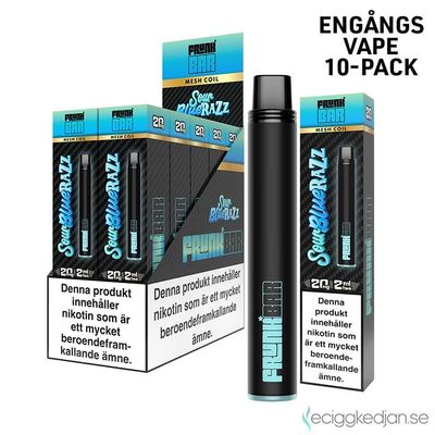 Frunk Bar | Sour Blue Razz | Engångsvape | 10pack