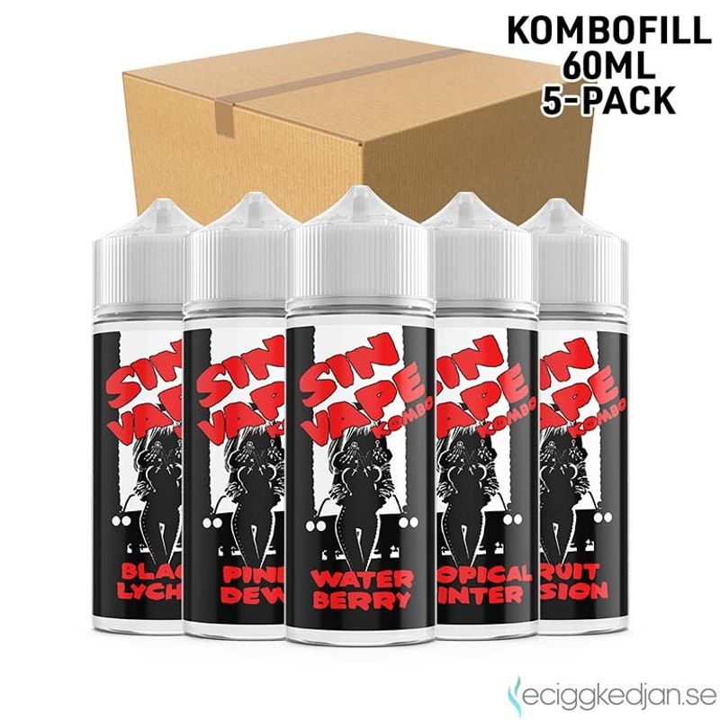 Sin Vape | Komplett Pack | 5st*Kombofill 60ml