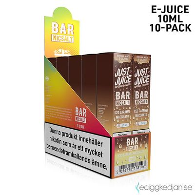 Just Juice Bar | Iced Caramel Macchiato | 10ml E-Juice | 10pack