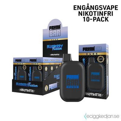 Frunk Bar Cube ZERO | Blueberry Fusion | Nikotinfri Engångsvape | 10pack