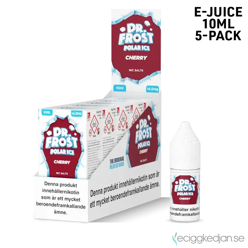 Dr Frost Polar Ice Nic Salt | Cherry | 10ml E-Juice | 14,5mg Saltnikotin | 5pack