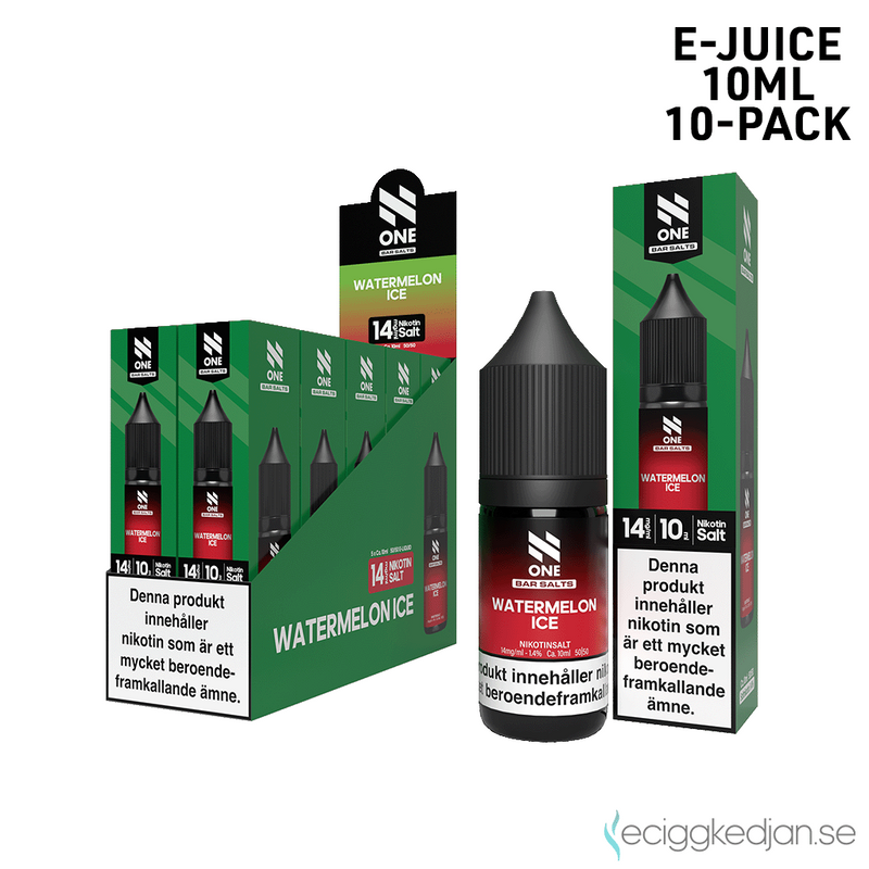N One Crystal | Watermelon Ice | 10ml E-Juice | 10pack