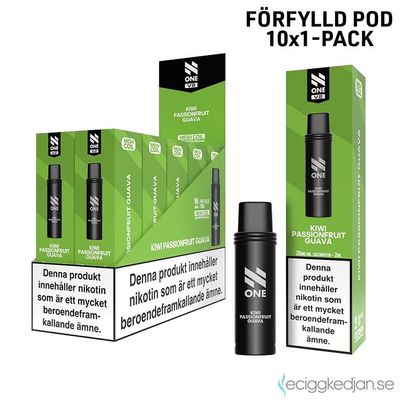 N One Pod V2 | Kiwi Passionfruit Guava | Förfylld Pod | 10pack