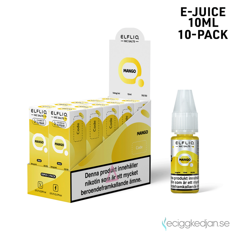 Elfliq | Mango | 10ml E-Juice | 10pack