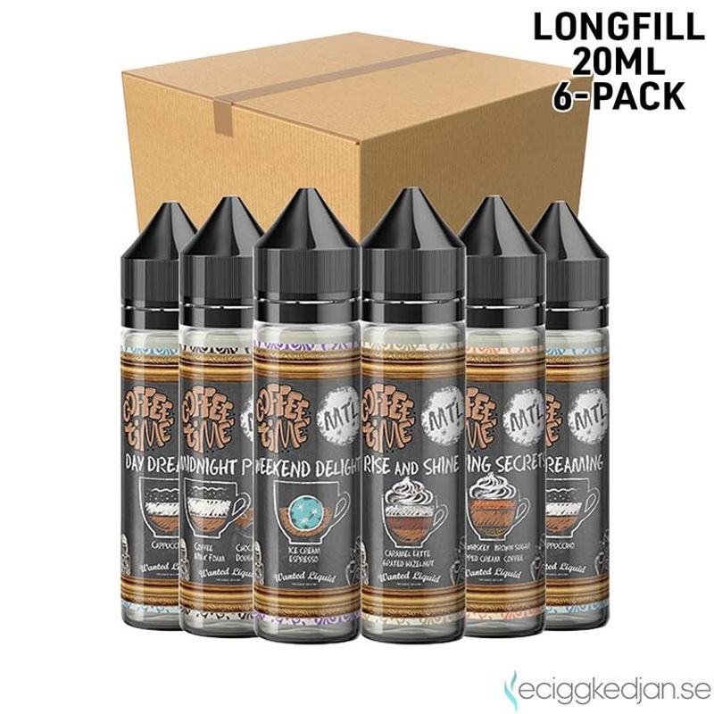Coffee Time | Komplett Pack | 6st*Longfill 20ml