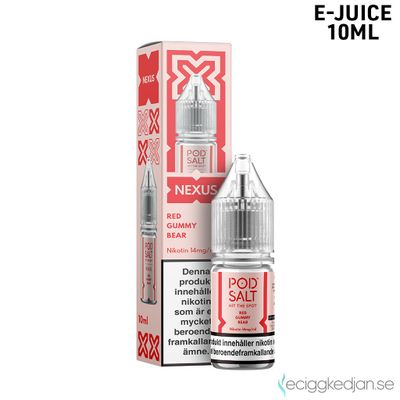 Pod Salt Nexus | Red Gummy Bear | 10ml E-Juice