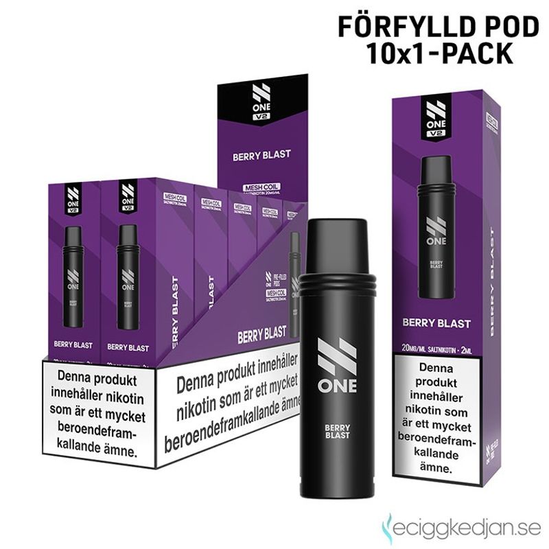 N One Pod V2 | Berry Blast | Förfylld Pod | 10pack