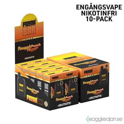 Frunk Bar Cube ZERO | Pineapple Peach Mango | Nikotinfri Engångsvape | 10pack